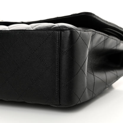 Chanel Caviar Quilted Maxi Double Flap Black 10 of 11