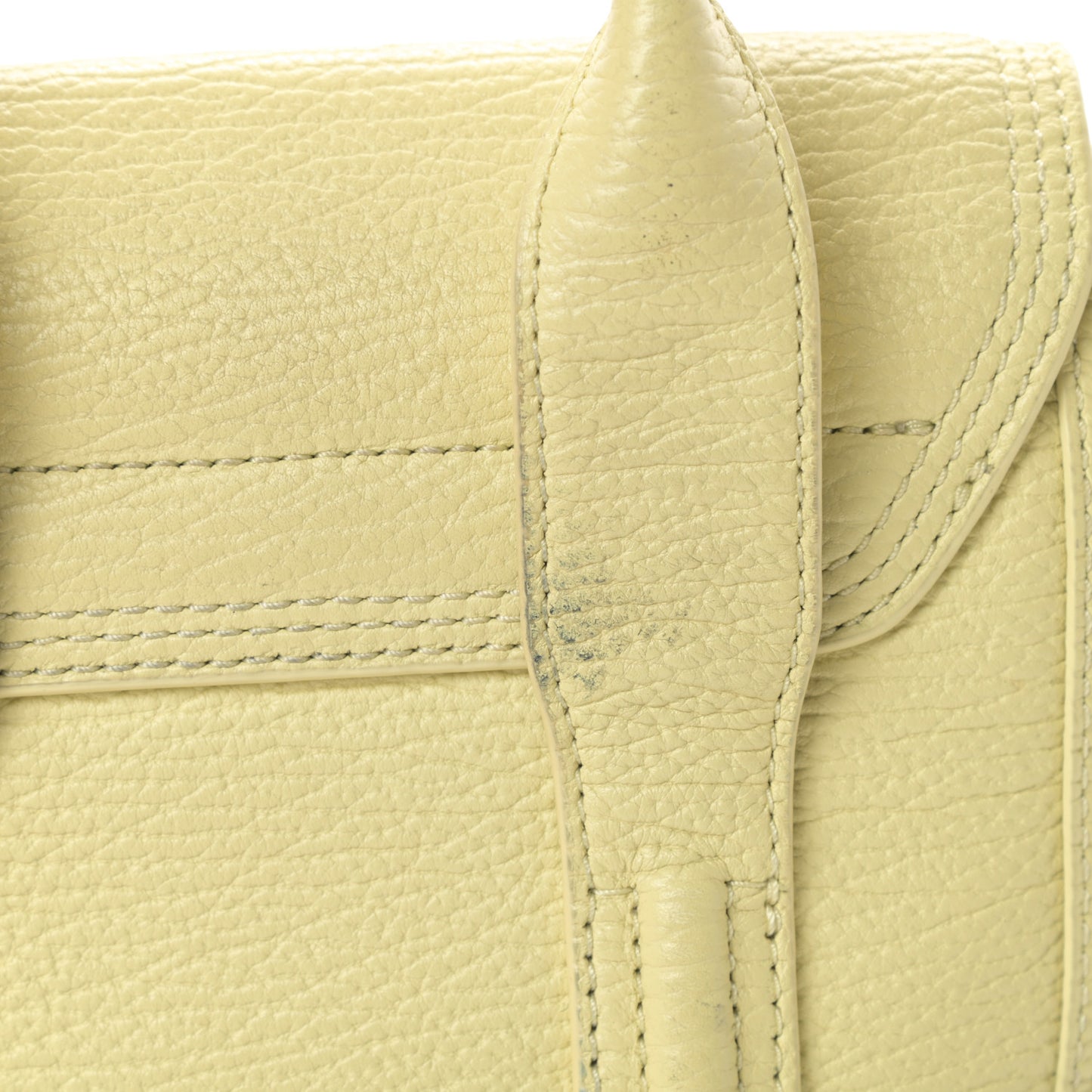 Textured Calfskin Mini Pashli Satchel Citron