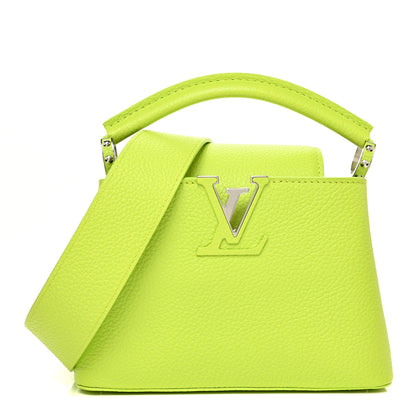 Louis Vuitton Taurillon Mini Capucines Chartreuse 1 of 9