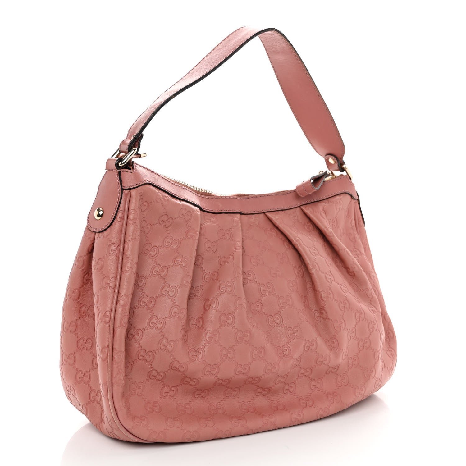 Gucci Guccissima Medium Sukey Hobo Rose 3 of 15