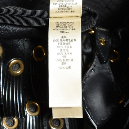 Burberry Calf Hair Patent Grommet Fringe Big Crush Tote Black 11 of 15