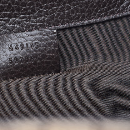 Gucci Monogram Dollar Calfskin O Drawstring Backpack Beige Ebony Testa di Moro Dark Chocolate 7 of 7