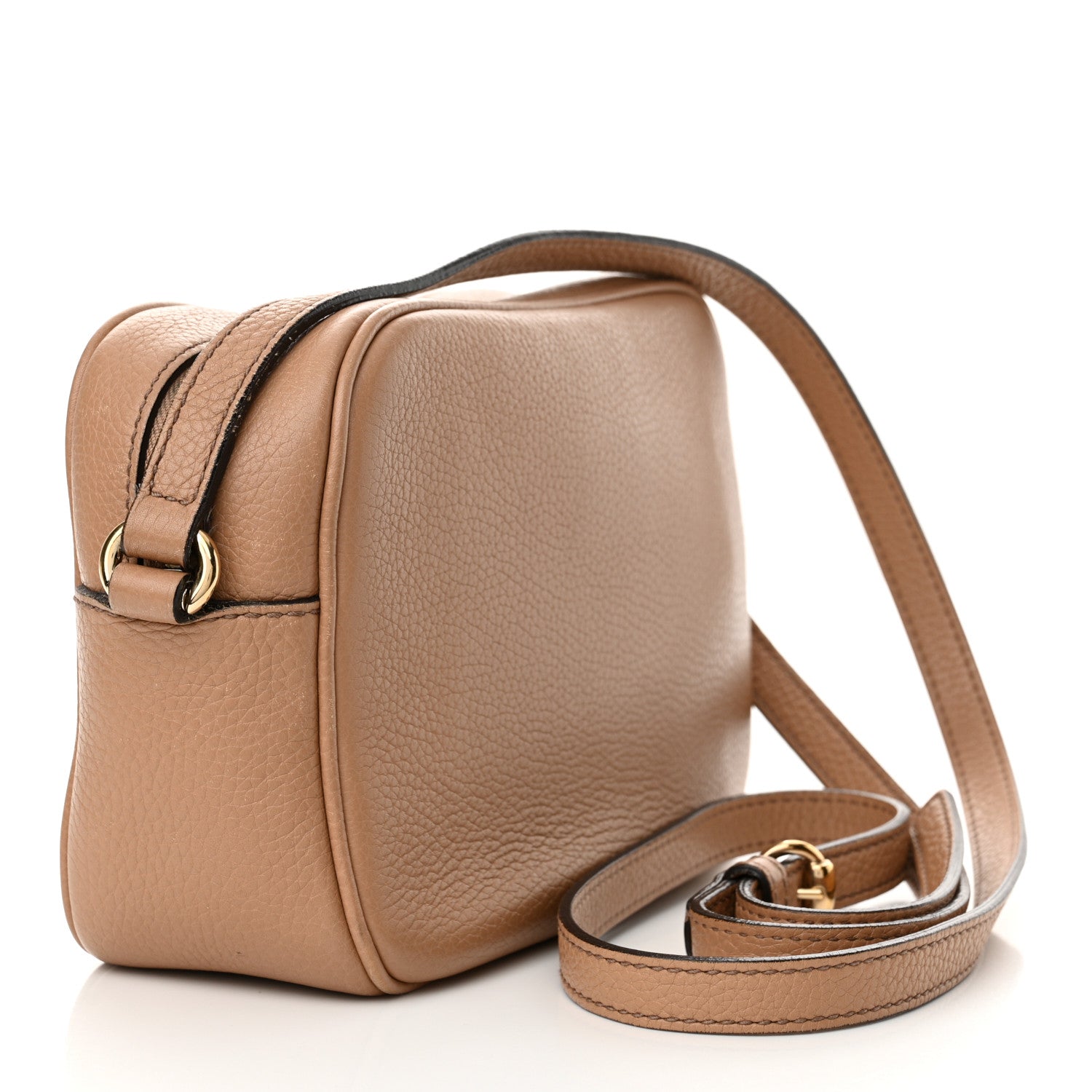 Gucci Pebbled Calfskin Small Soho Disco Bag Camelia 3 of 17