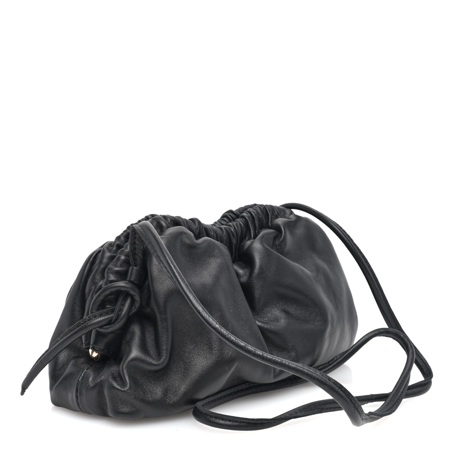 Mansur Gavriel Lambskin Mini Cloud Clutch Black Flamma 3 of 8