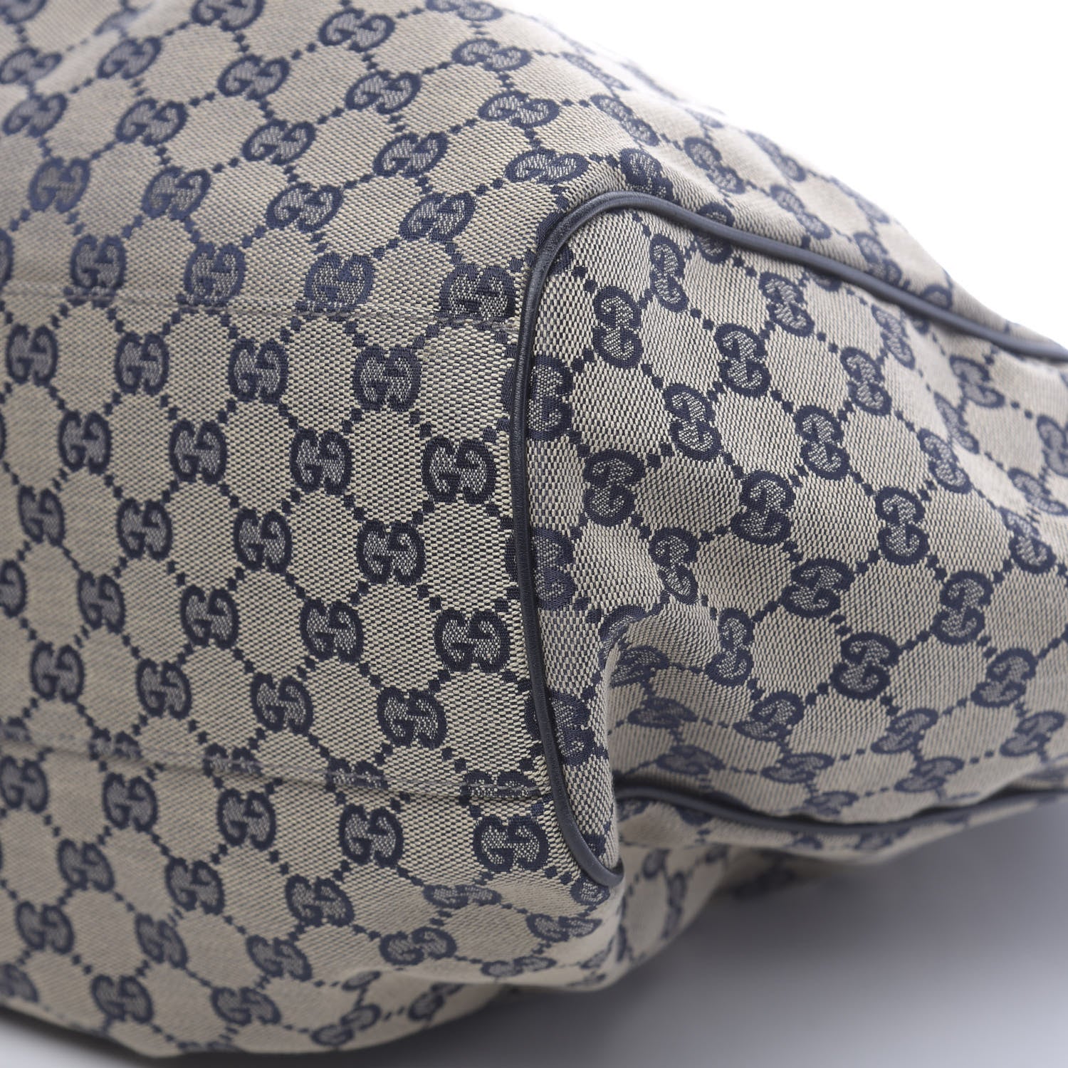 Gucci Monogram Calfskin Large Sukey Tote Beige Blue 11 of 11