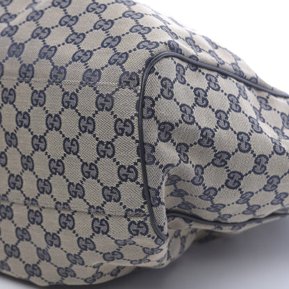 Gucci Monogram Calfskin Large Sukey Tote Beige Blue 11 of 11