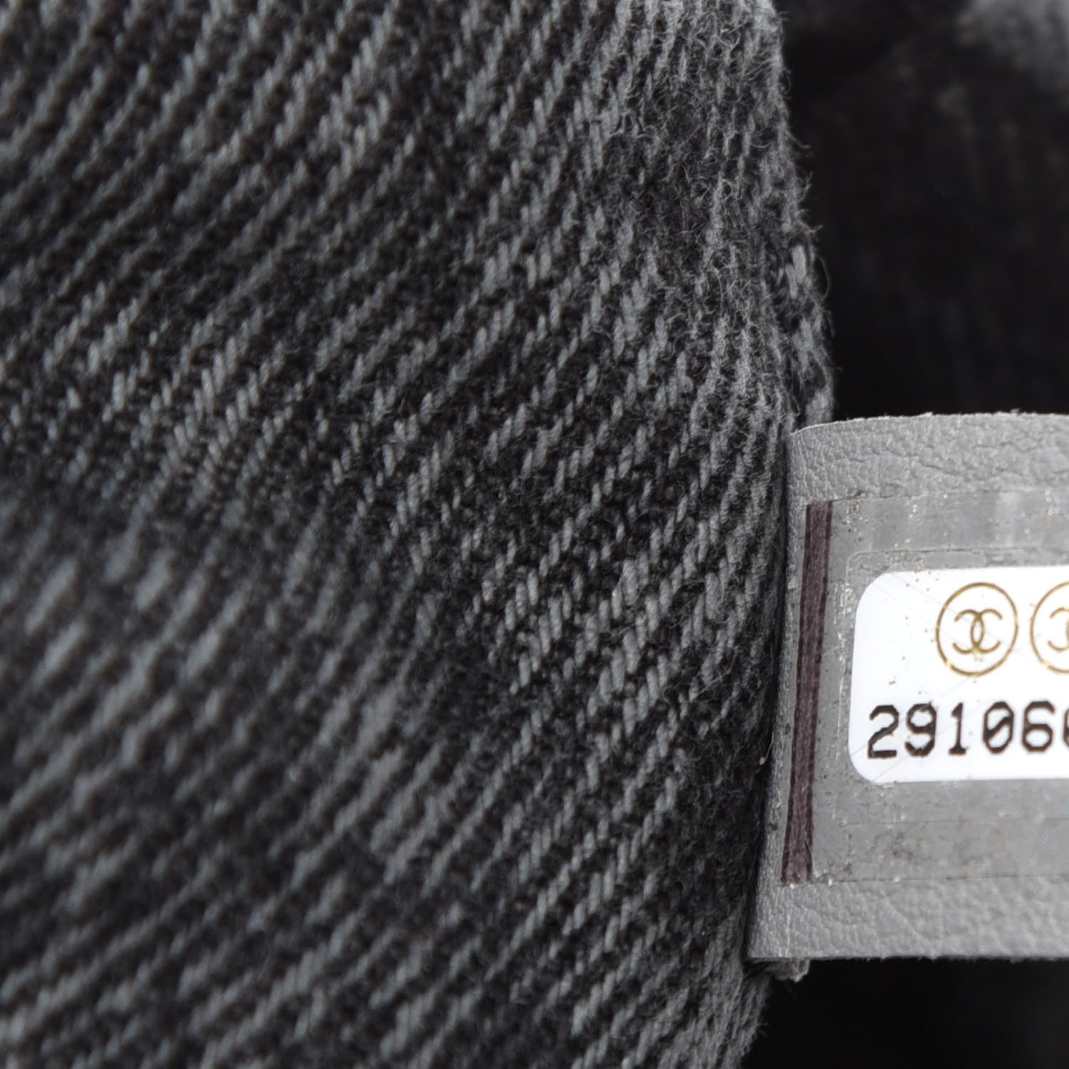 Chanel Denim Quilted Denimpression Flap Grey Black 10 of 12