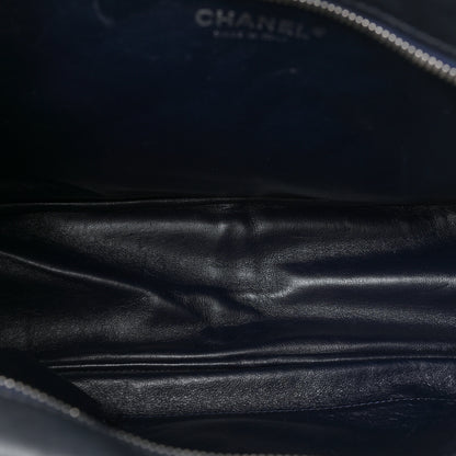 Chanel Lambskin Quilted Large Camera Case Navy Blue 5 of 8