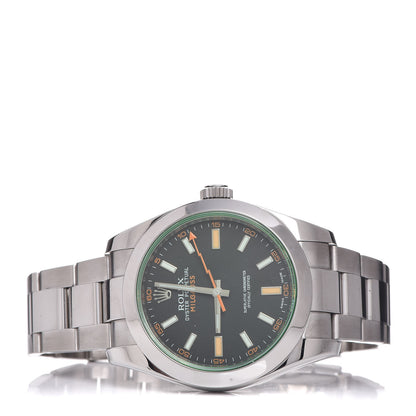 Rolex Stainless Steel 40mm Oyster Perpetual Milgauss Watch Black Dial 116400GV 3 of 8