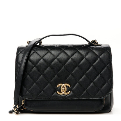 Chanel Caviar Quilted Large Business Affinity Flap Black 1 of 11