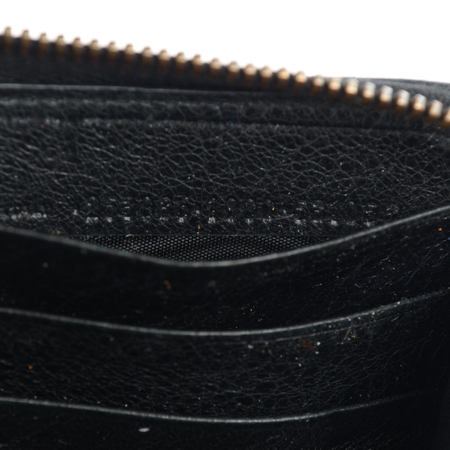 Chevre Classic Hardware Continental Zip Around Wallet Black