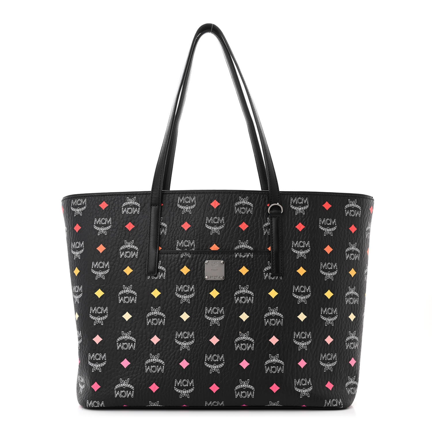 MCM Visetos Spektrum Medium Anya Shopper Tote Black 1 of 12