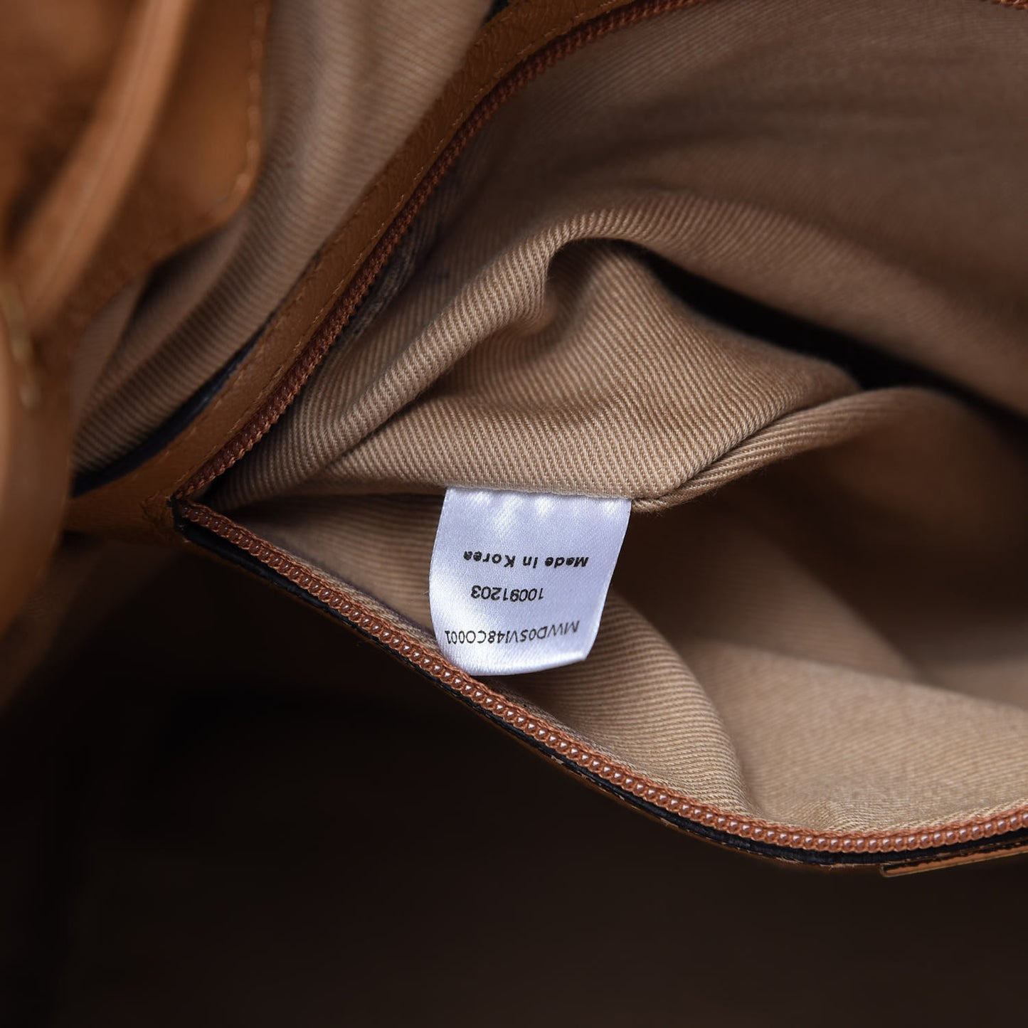 Visetos Essential Drawstring Bucket Bag Cognac