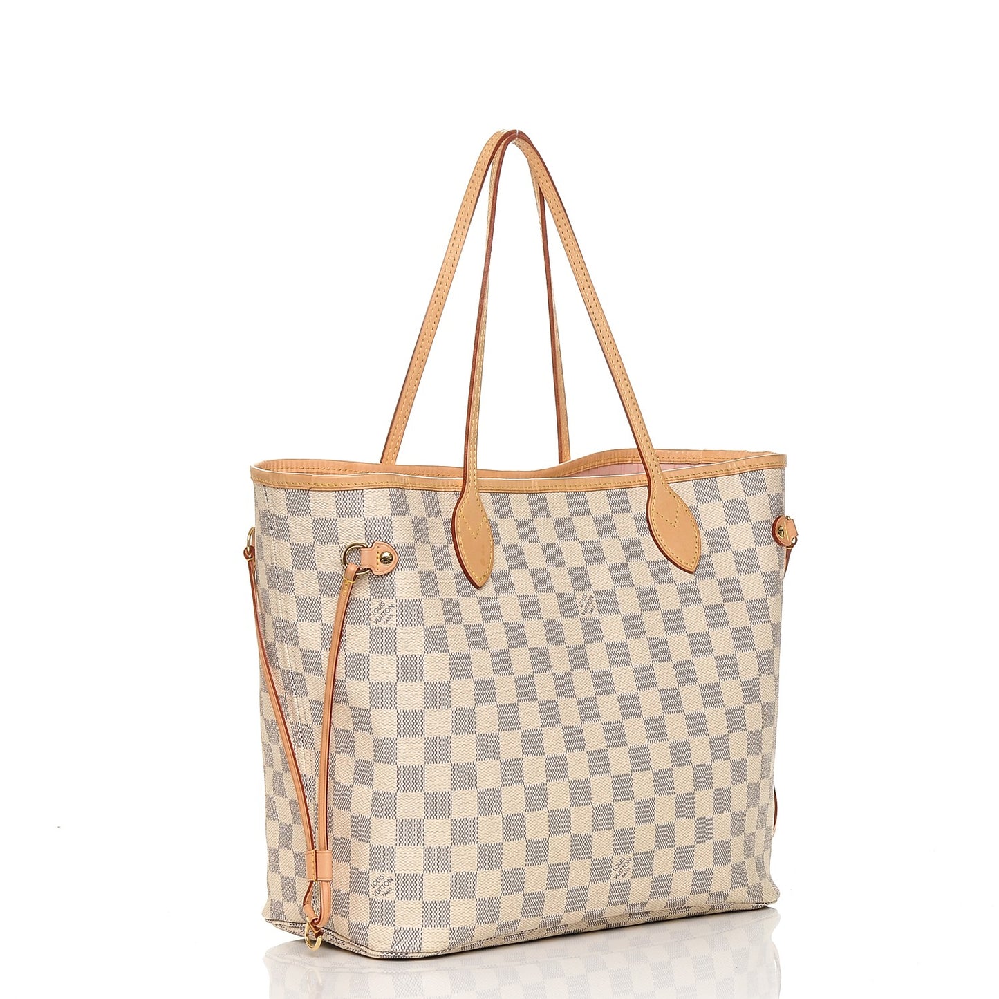 Damier Azur Neo Neverfull MM Rose Ballerine