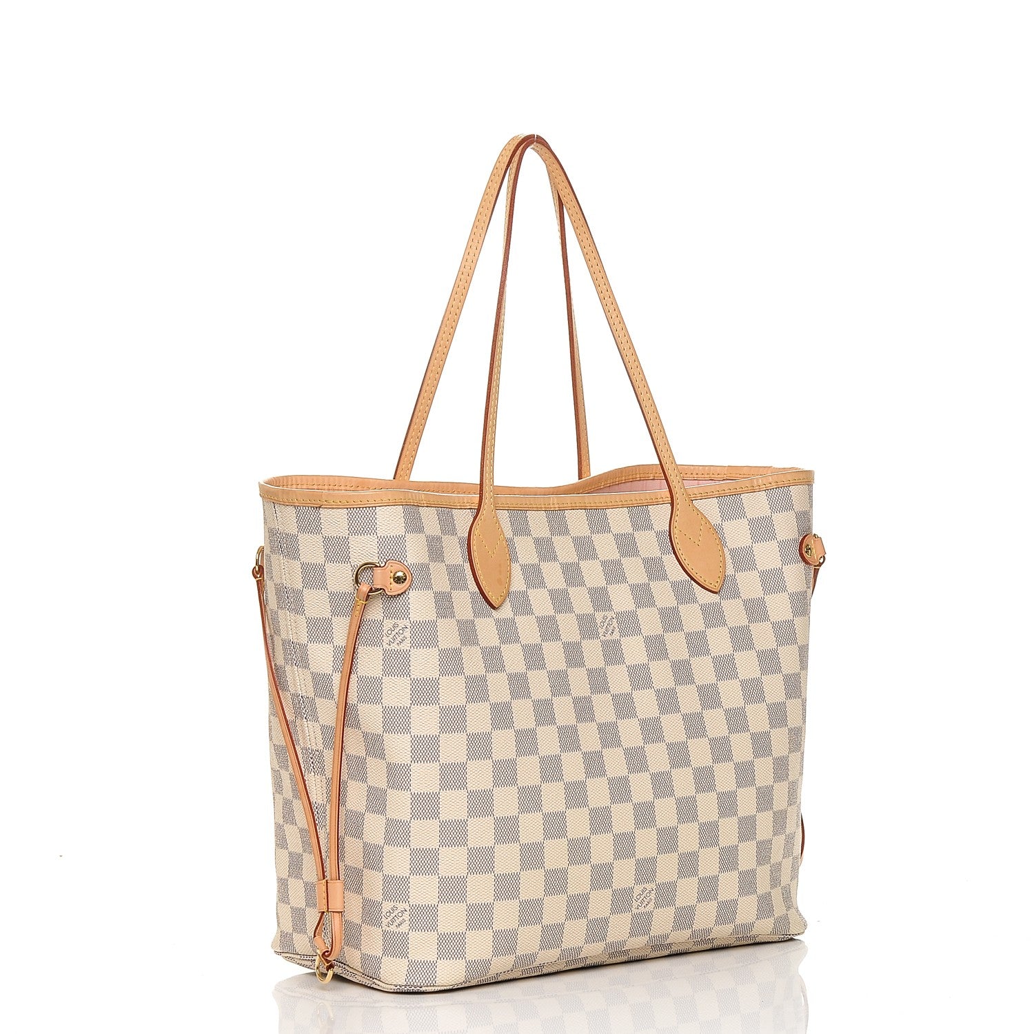 Louis Vuitton Damier Azur Neo Neverfull MM Rose Ballerine 3 of 6