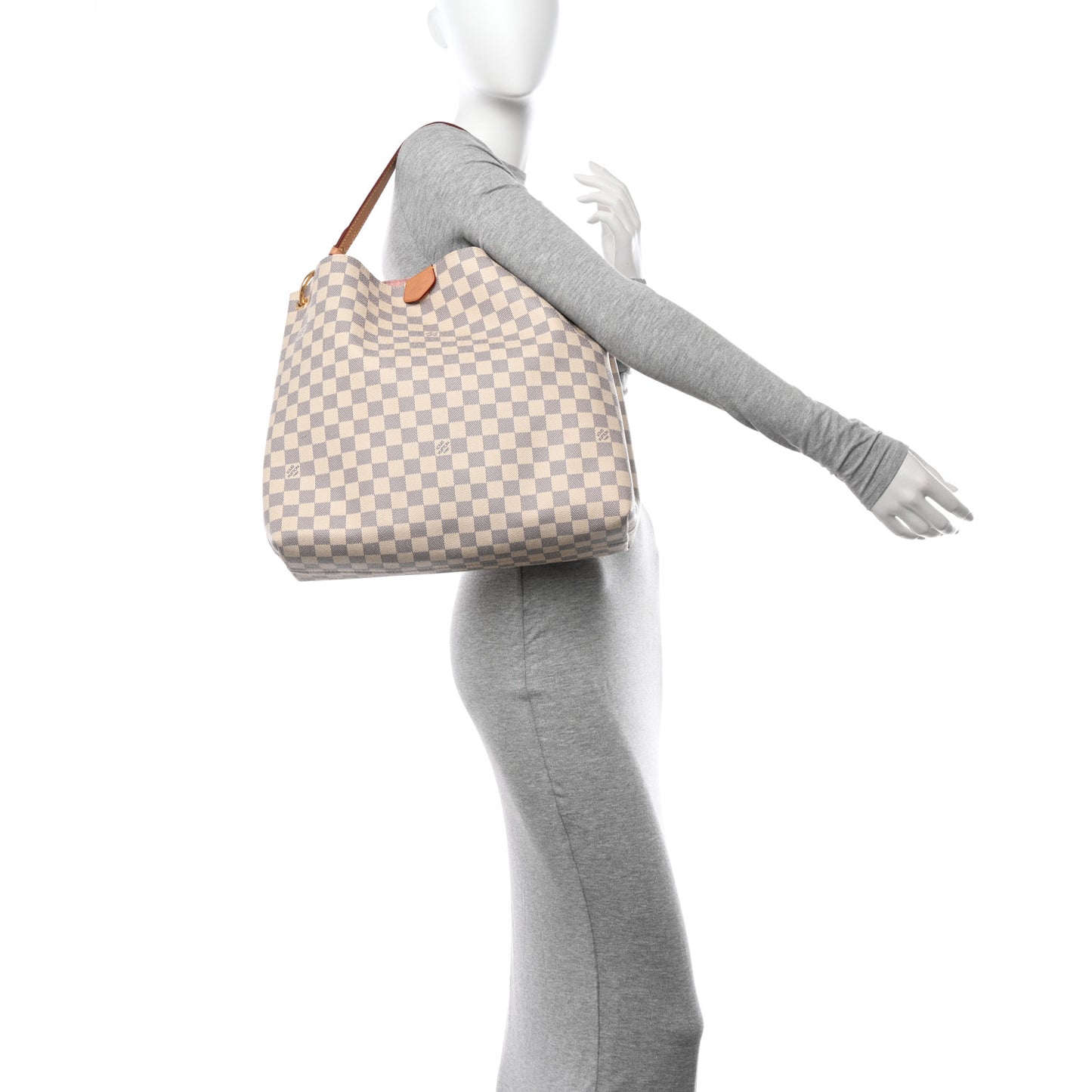 Damier Azur Graceful MM Rose Ballerine