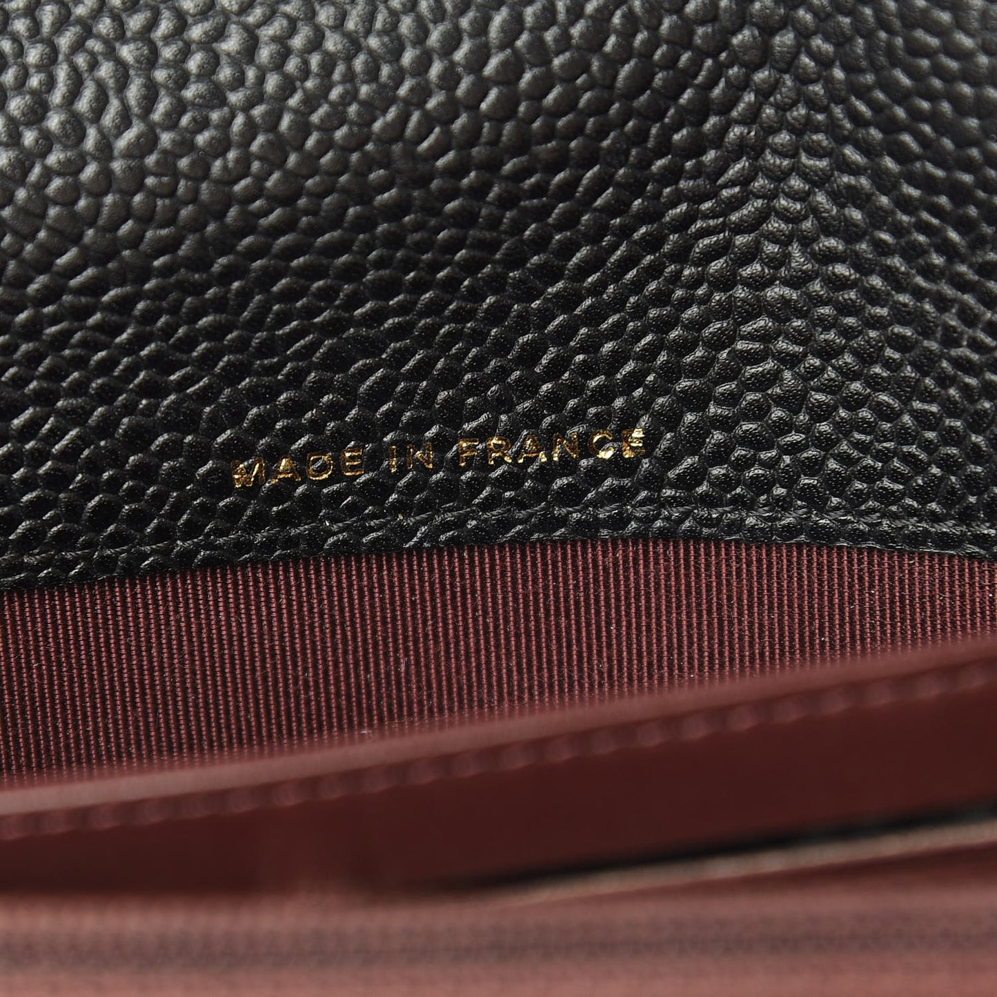 Caviar Quilted Large Gusset Flap Wallet Black