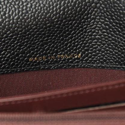 Chanel Caviar Quilted Large Gusset Flap Wallet Black 7 of 13