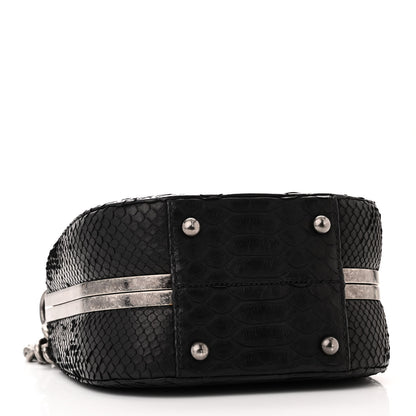 Chanel Snakeskin Box Kisslock Crosssbody Black 4 of 11