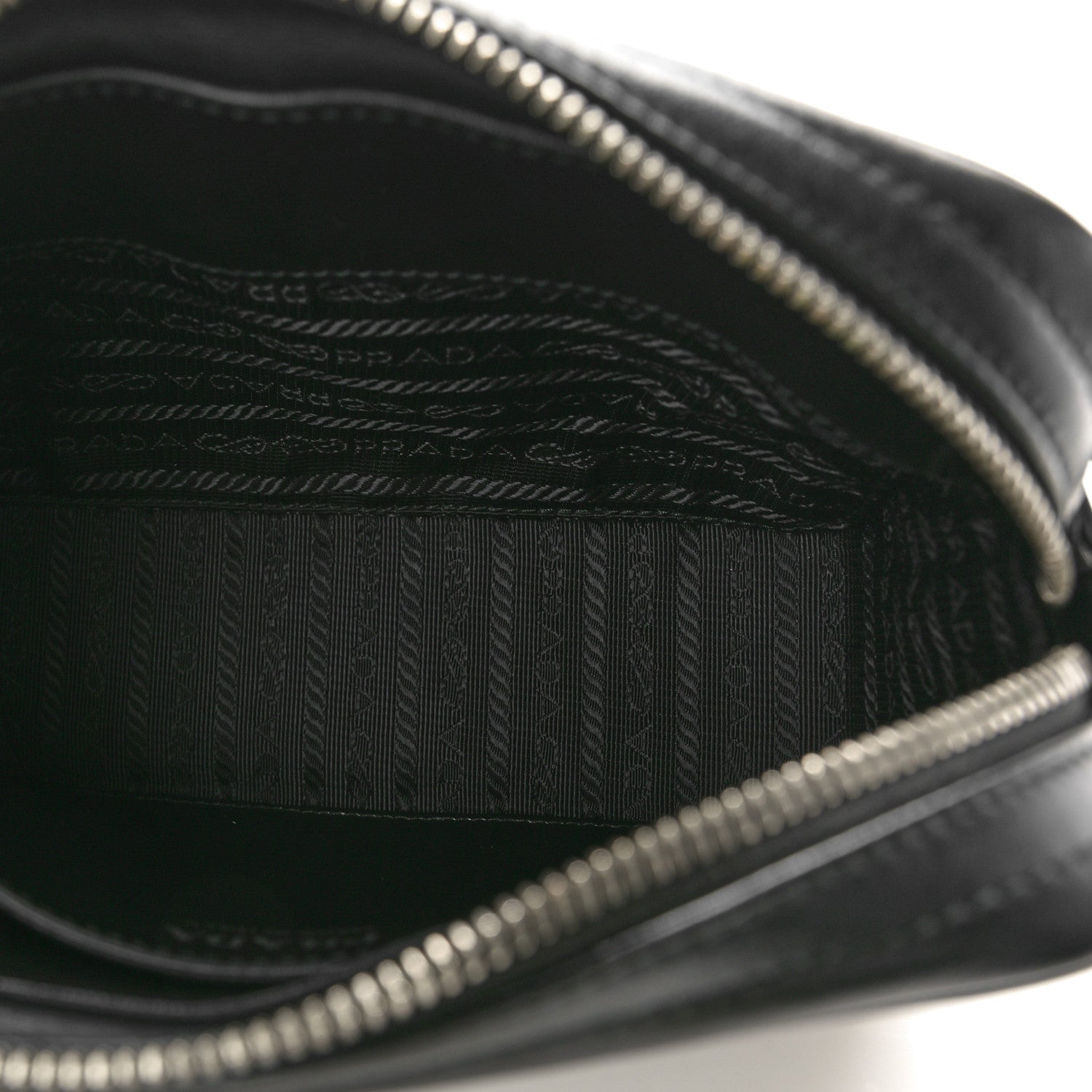 Prada Soft Calfskin Impunture Diagramme Camera Bag Black 5 of 10