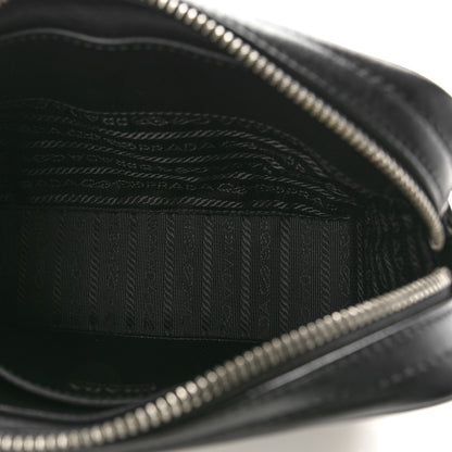 Prada Soft Calfskin Impunture Diagramme Camera Bag Black 5 of 10