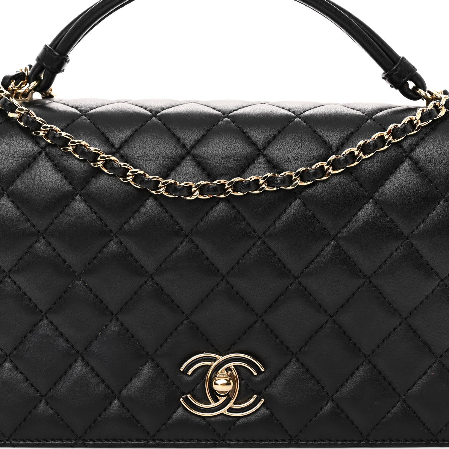 Chanel Lambskin Quilted Small Citizen Chic Flap Black 8 of 10