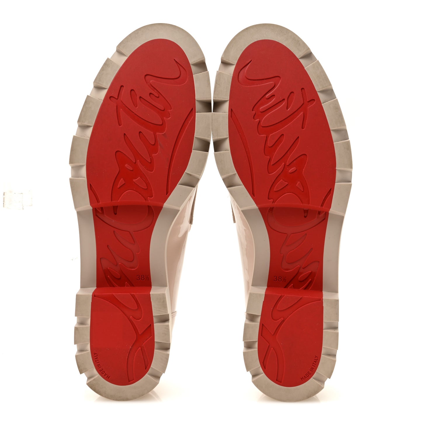 Patent Womens CL Moc Lug Flat Loafers 38.5 Leche