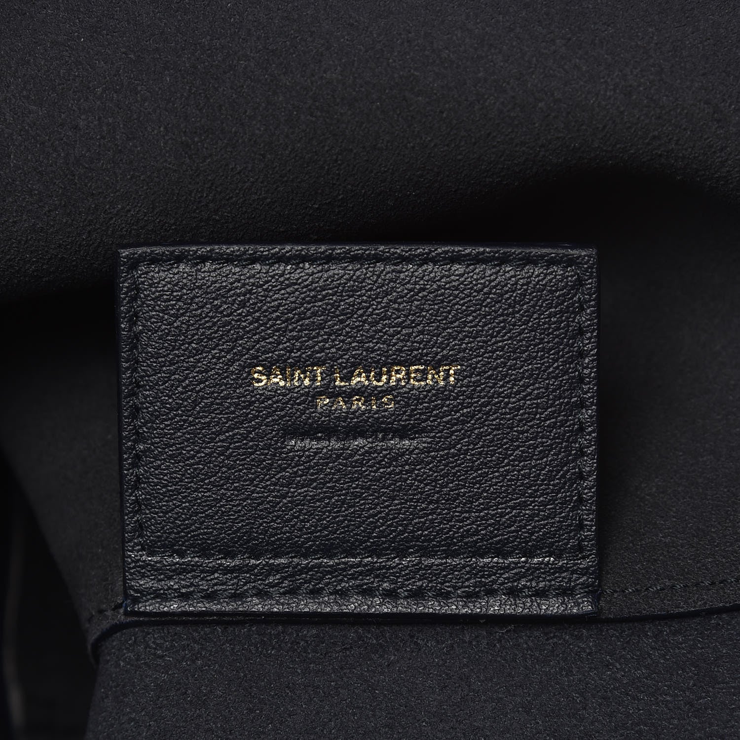 Saint Laurent Calfskin Large Shopping Tote Deep Marine 8 of 9