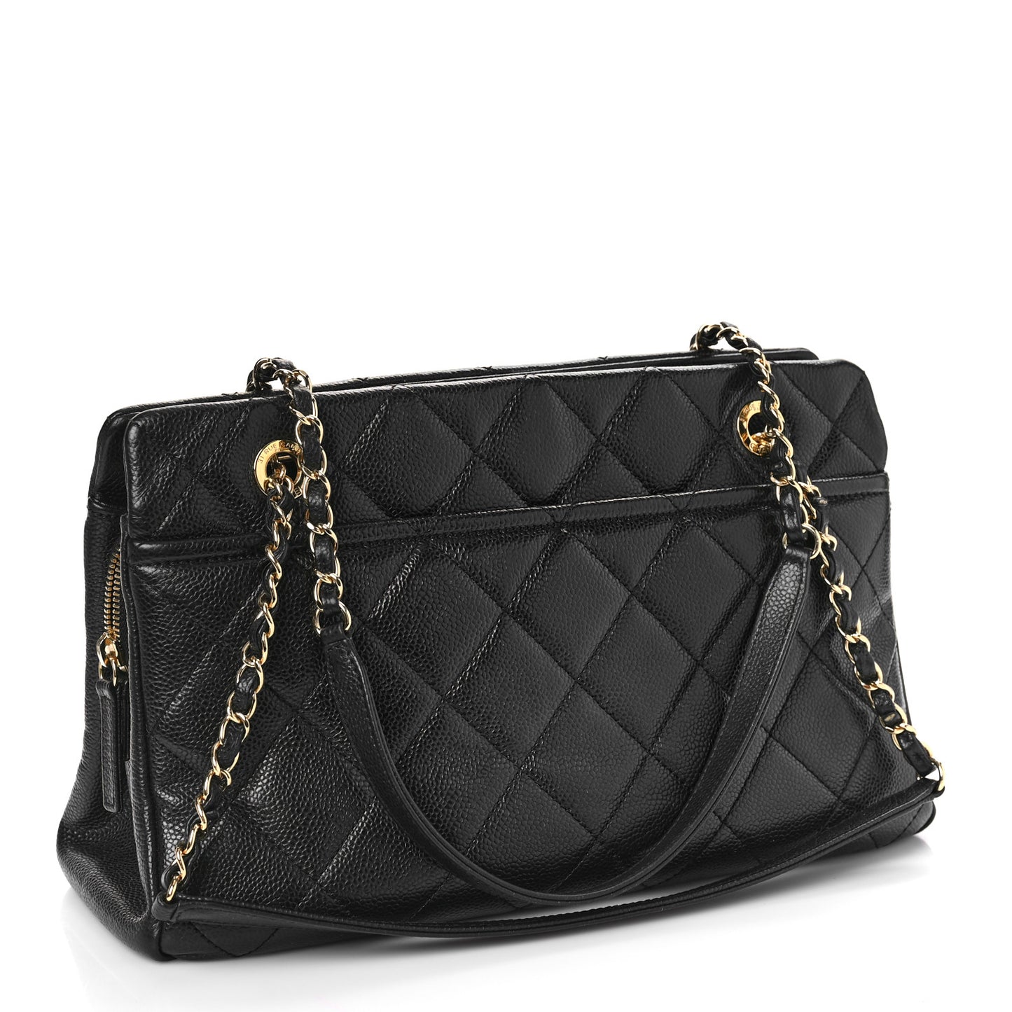 Caviar Quilted CC Timeless Soft Tote Black
