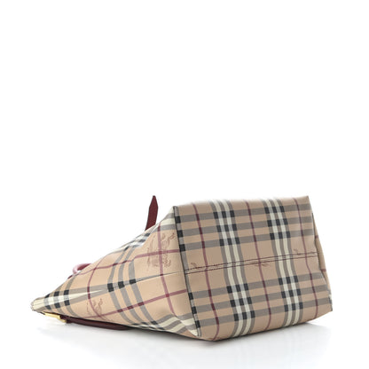 Burberry Haymarket Check Small Salisbury Tote Military Red 4 of 10