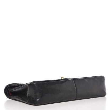 Chanel Lambskin Quilted Medium Double Flap Black 4 of 17
