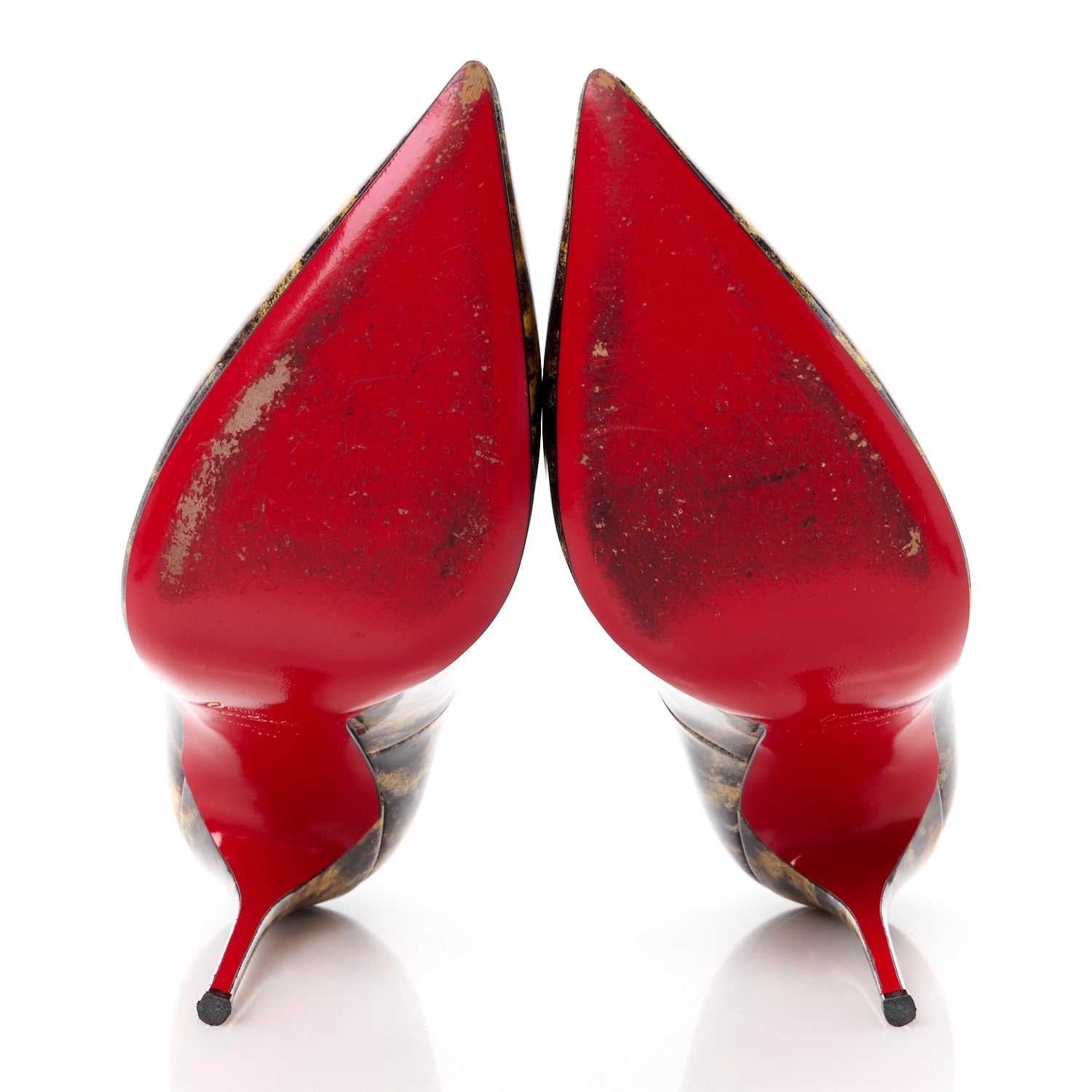Christian Louboutin Patent Vernis Mouchete So Kate 120 Pumps 38 Black 6 of 9