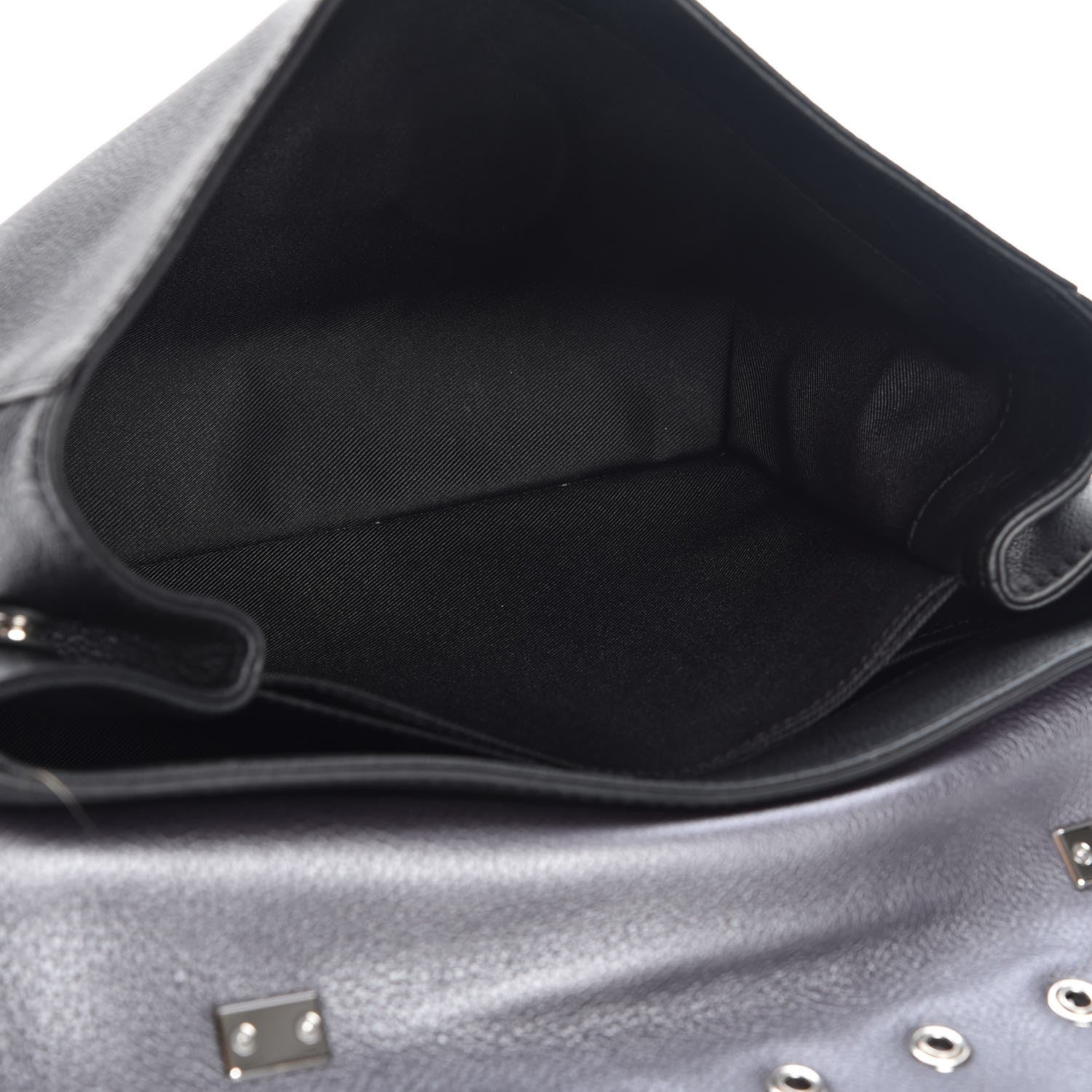 Louis Vuitton Soft Calfskin Eyelet Lockme II Top Handle Gris Silver 6 of 9