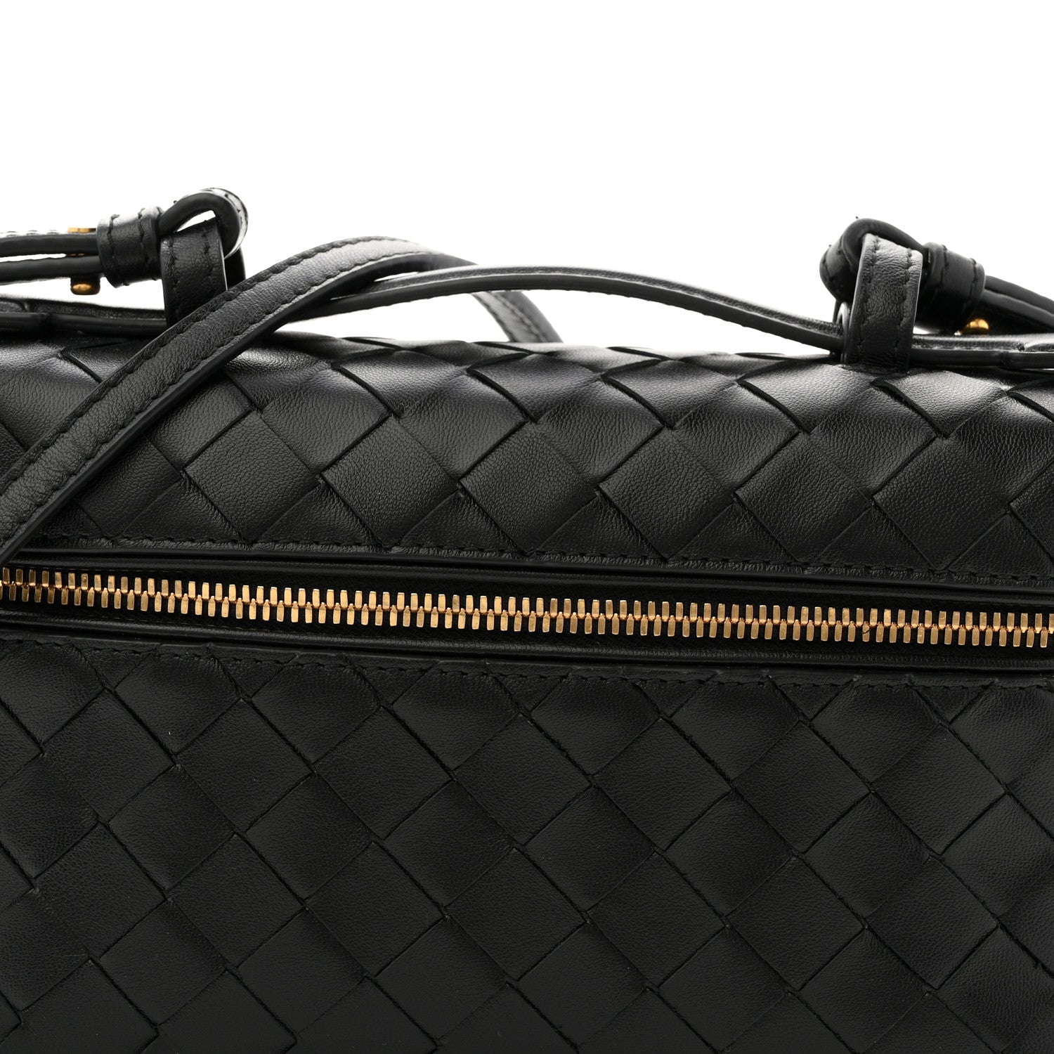 Bottega Veneta Calfskin Intrecciato Bang Bang Vanity Case Black 15 of 21