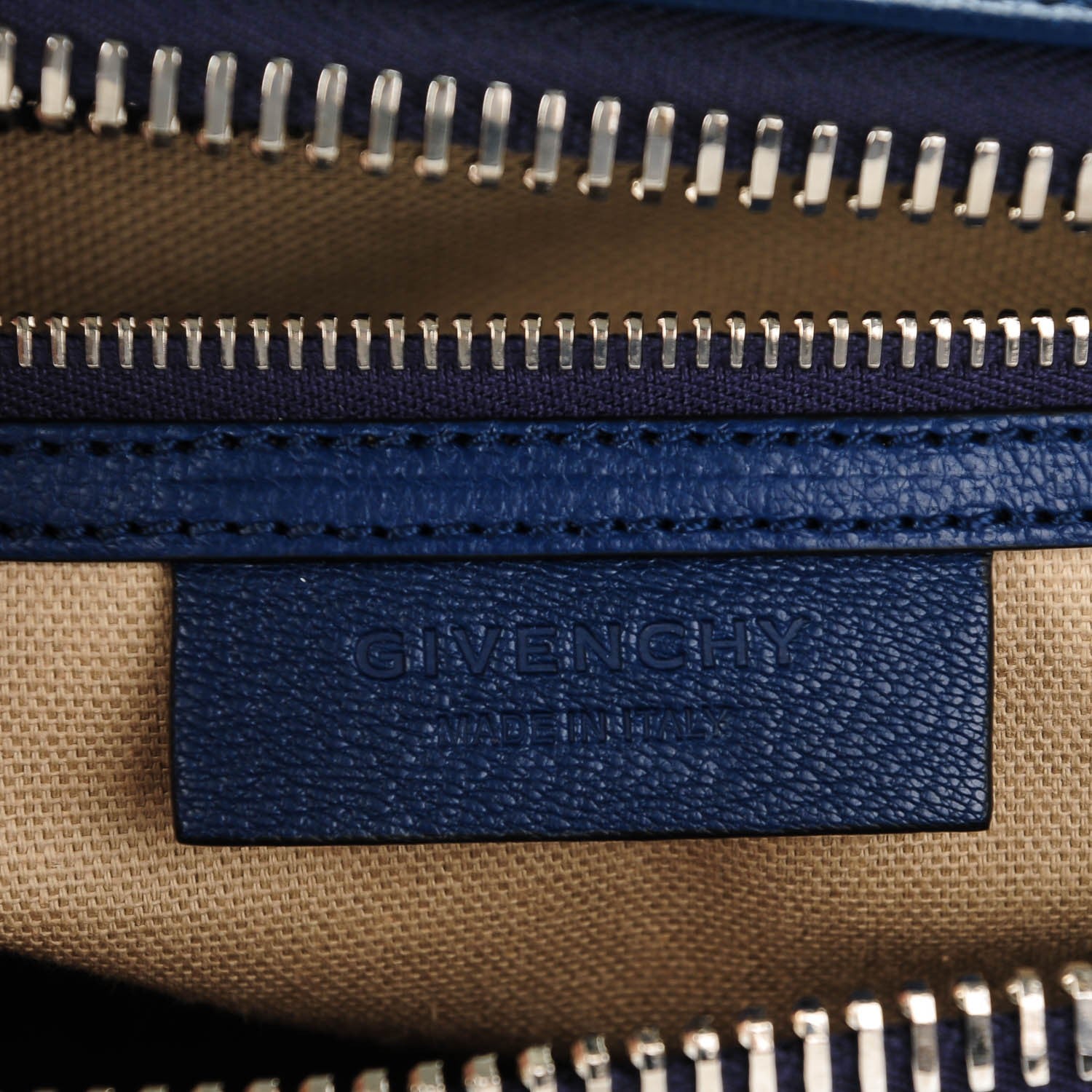 Givenchy Sugar Goatskin Medium Antigona Deep Blue 6 of 7