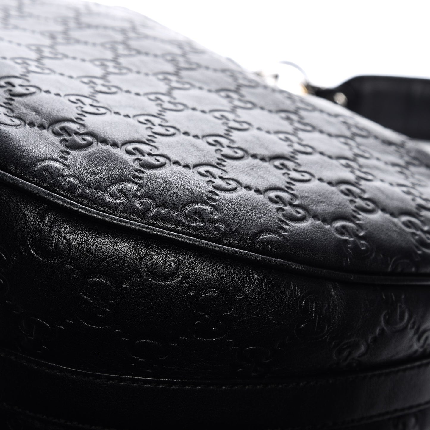 Guccissima Medium GG Twins Hobo Black