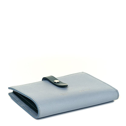 Celine Grained Calfskin Medium Multifunction Strap Wallet Pale Blue 4 of 8
