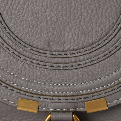 Chloe Calfskin Mini Marcie Round Crossbody Bag Cashmere Grey 6 of 11
