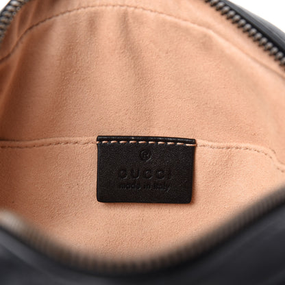 Gucci Calfskin Matelasse GG Marmont Belt Bag 75 30 Black 8 of 11