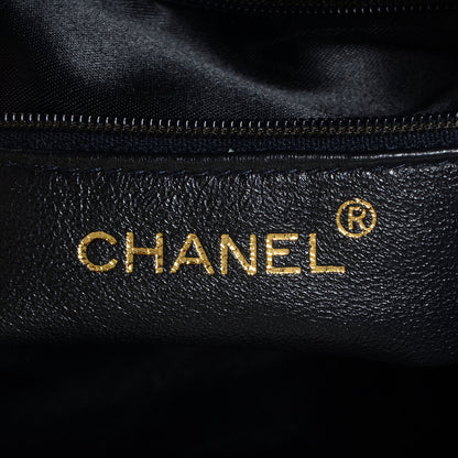 Chanel Lambskin Tassel Drawstring Pouch Bag Black 6 of 7