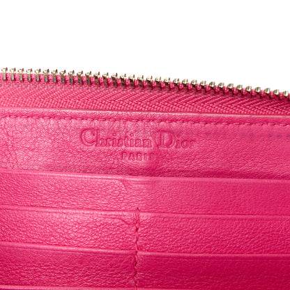 Christian Dior Patent Cannage Lady Dior Continental Wallet Pink 6 of 8