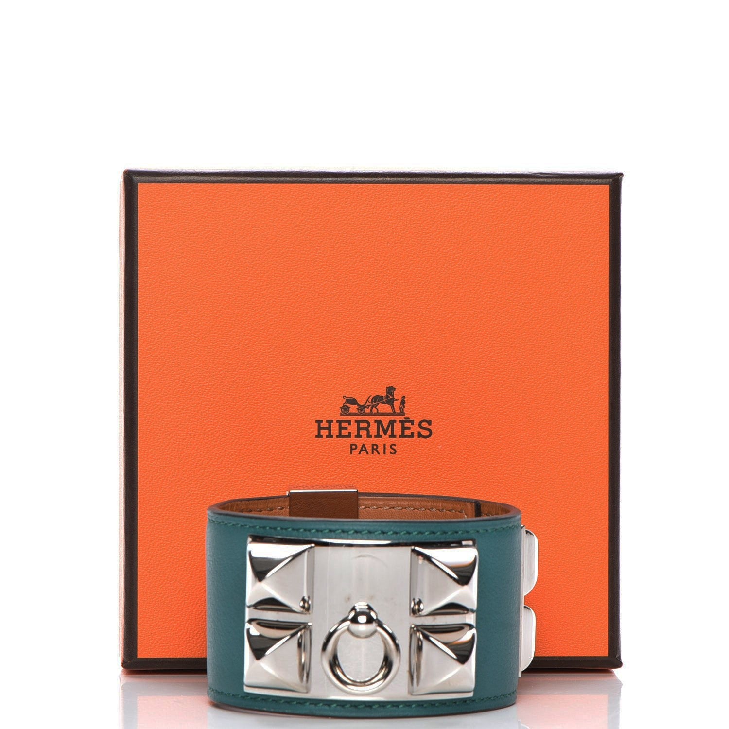 Hermes Swift Collier de Chien CDC Bracelet S Malachite 7 of 10