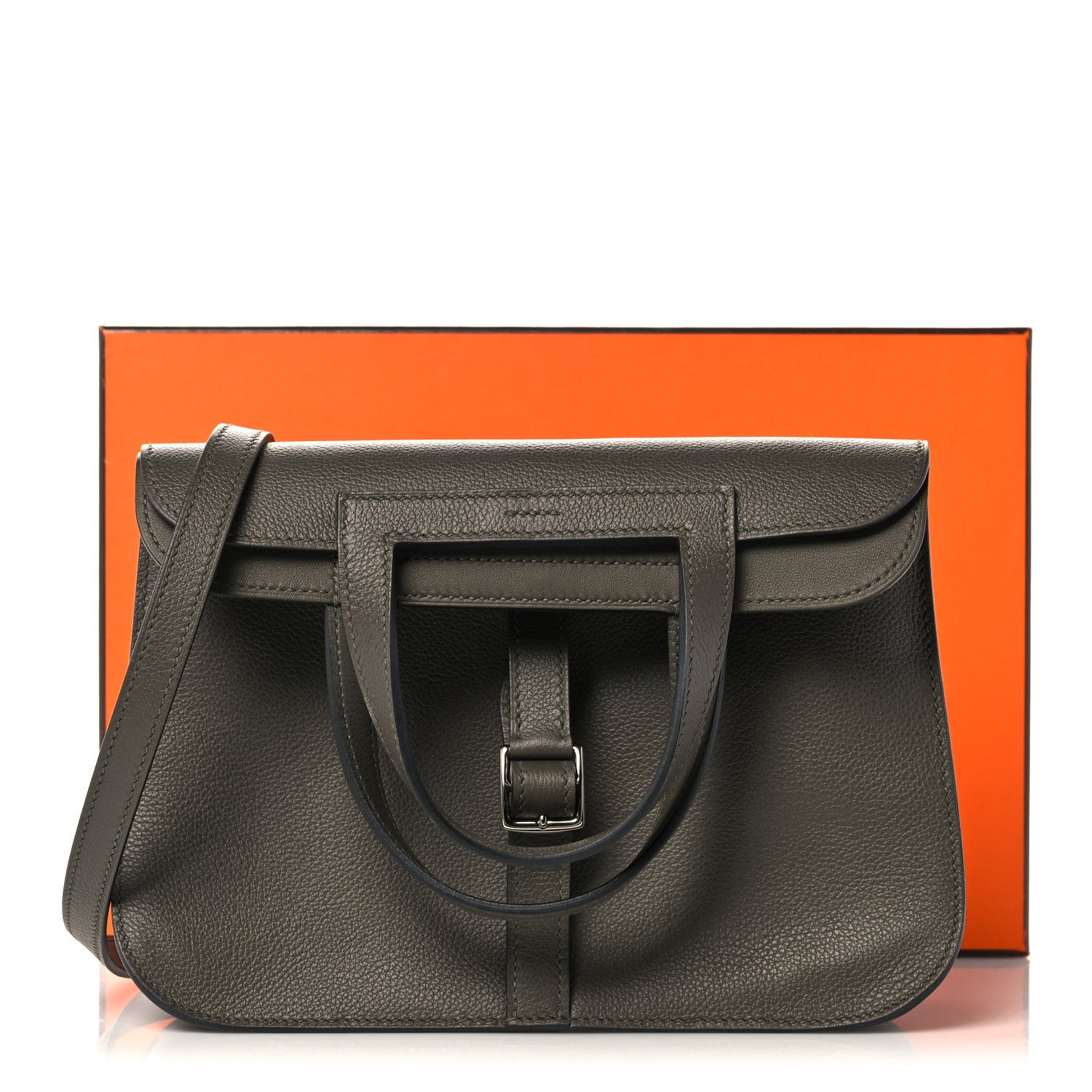 Hermes Evercolor Halzan 25 Vert De Gris 10 of 10