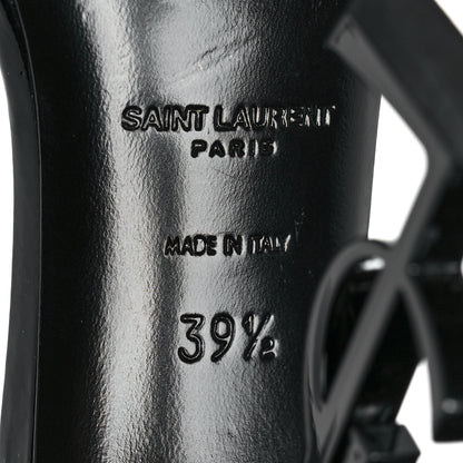 Saint Laurent Patent Calfskin Opyum 110 Sandals 39.5 Black 6 of 9