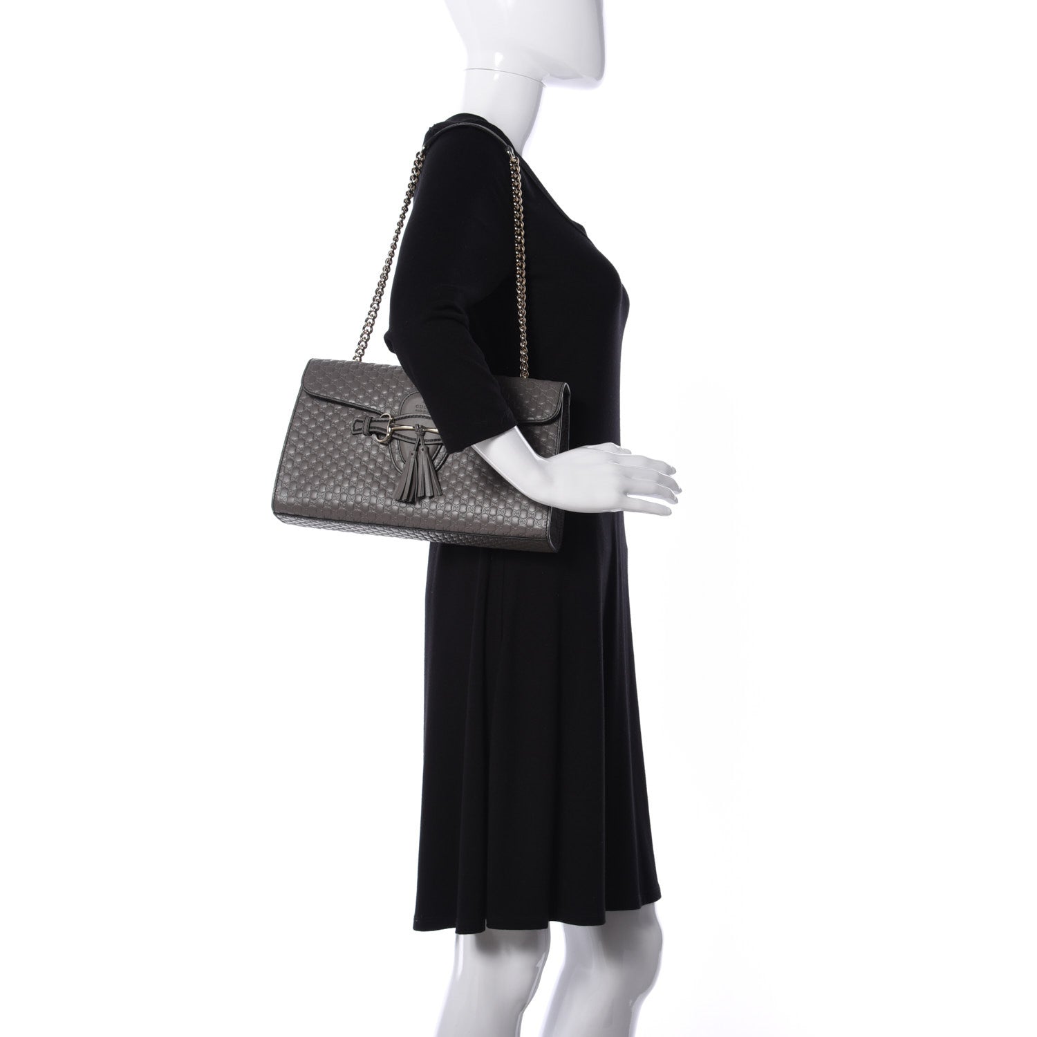 Gucci Soft Microguccissima Medium Emily Chain Shoulder Bag Loess 2 of 11