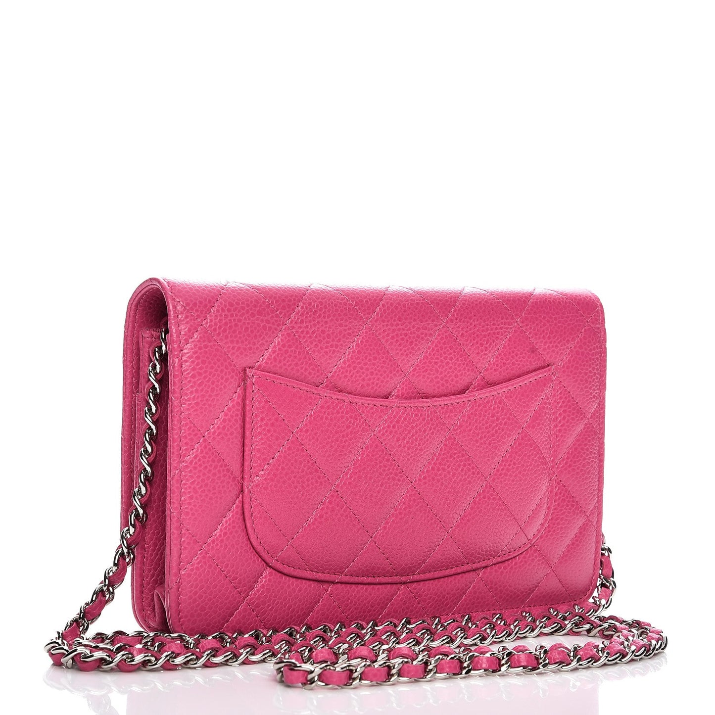 Caviar Quilted Wallet on Chain WOC