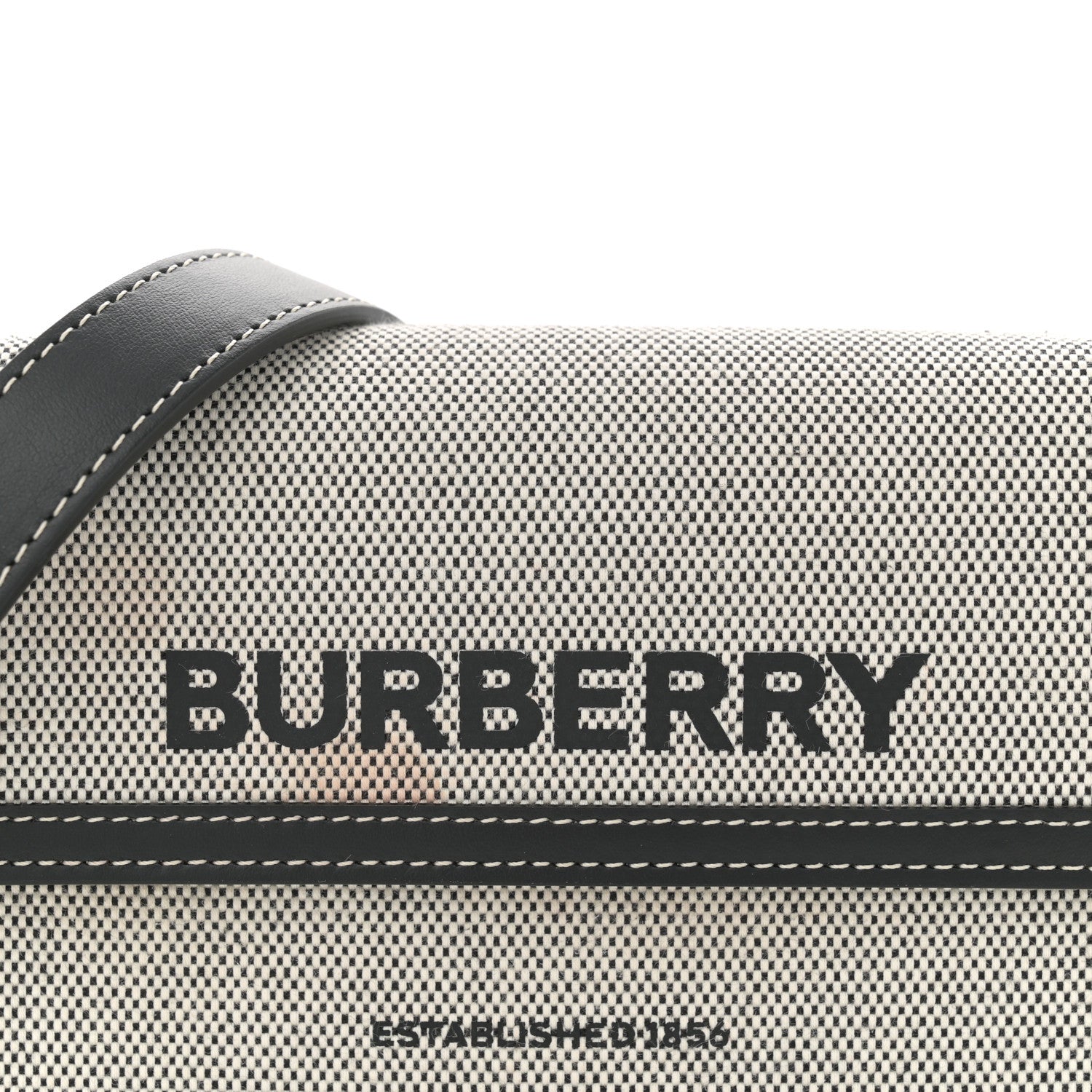 Burberry Cotton Canvas Horseferry Print Crossbody Black 8 of 13