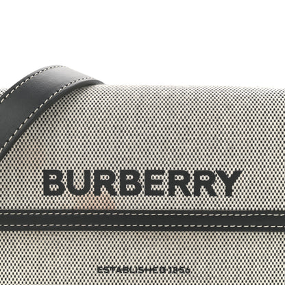 Burberry Cotton Canvas Horseferry Print Crossbody Black 8 of 13