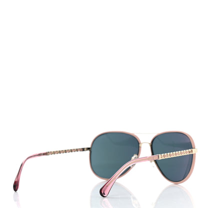 Chanel Metal Pilot Winter Sunglasses 4219-Q Light Pink 4 of 7