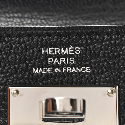 Hermes Chevre Mysore Kelly Pocket Compact Wallet Black 6 of 7